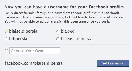 Facebook Nutzernamen Registrierung