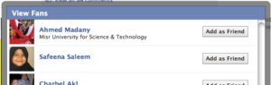 Facebook View Fans