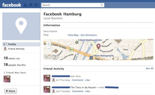 place Facebook Place