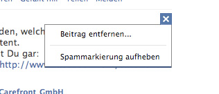 kein_spam Spammarkierung aufheben