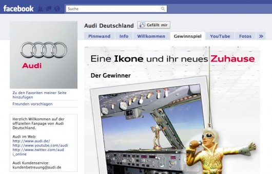 Audi Deutschland Kampagne auf Facebook
