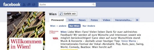Facebook | Wien Wien mit überraschendem Fanzuwachs