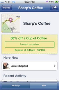Facebook Places Offer
