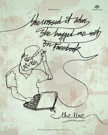 Australian Government: The Line, Facebook