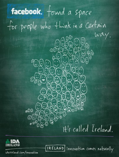 Facebook found a space for people who think in a certain way. It's called Ireland.