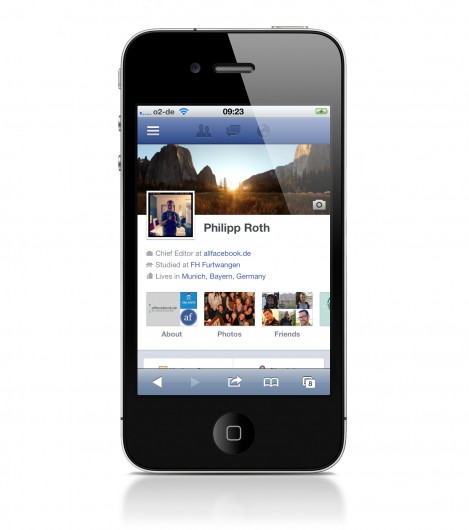 Timeline on a iPhone