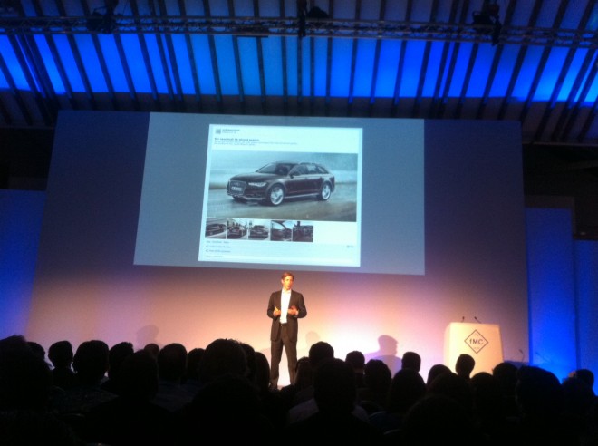 David Fischer (Facebook VP-Marketing und Business Partnerships) präsentiert Audi als Best Practice