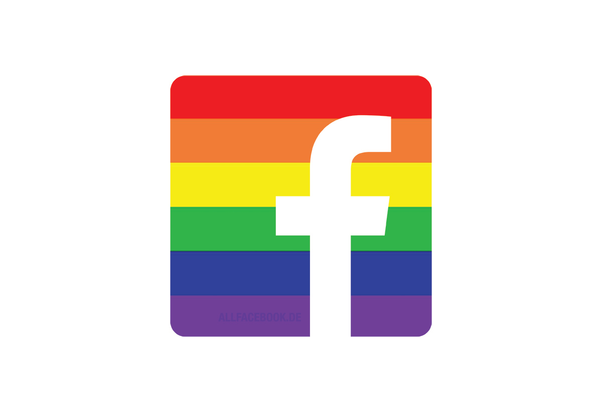Facebook Rainbow / Regenbogen Logo