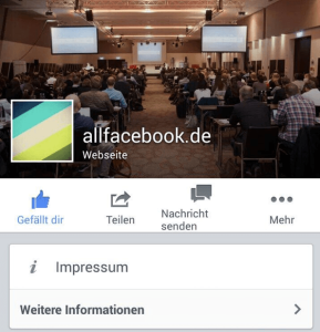 Impressum in der iOS App