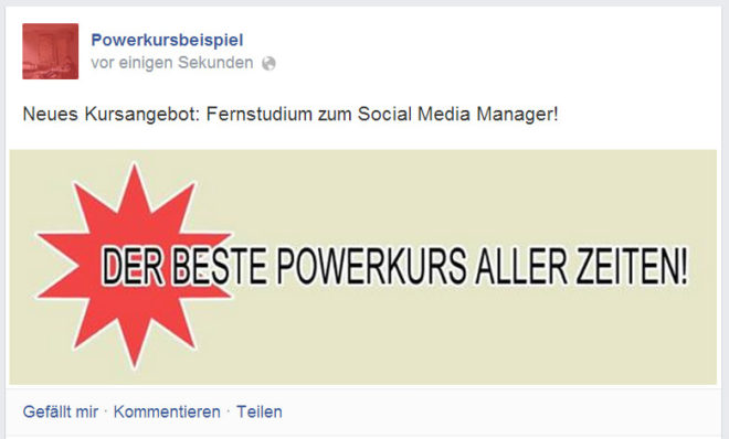 Die Richter des KG Berlin hielten die Bezeichnung als "Bester Powerkurs" für reklamehaft übertrieben (KG Berlin, 3.08.2010, Az. 5 W 175/10). Allerdings zeigt die Begründung wie fein die Grenzen zu unerlaubter Werbung sind. Das Urteil hätte bei anderen Richtern anders lauten können: "Die Einschätzung dieser Fernkurse hängt wesentlich von den Vorkenntnissen und der Lernfähigkeit des einzelnen Verbrauchers, den mit dem Lernen der Fremdsprache jeweils verfolgten Zwecken und nicht zuletzt vom persönlichen Geschmack des Verwenders ab. Der gleichwohl in der Bewertung "der beste" enthaltene Tatsachenkern wird deshalb [...] erkennbar weit in den Hintergrund gedrängt."