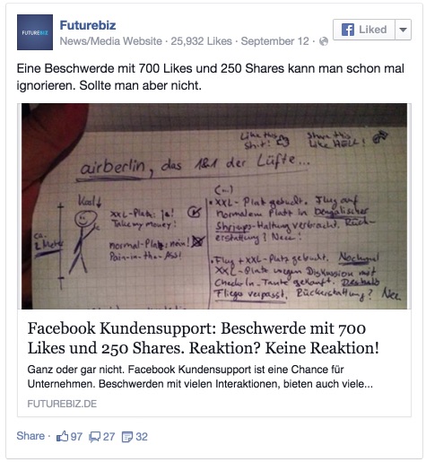 Futurebiz - Eine Beschwerde mit 700 Likes und 250 Shares kann man... 2014-12-03 12-46-20