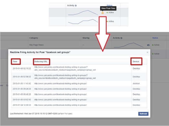 Conversion Pixel in Echtzeit messen bei Facebook 