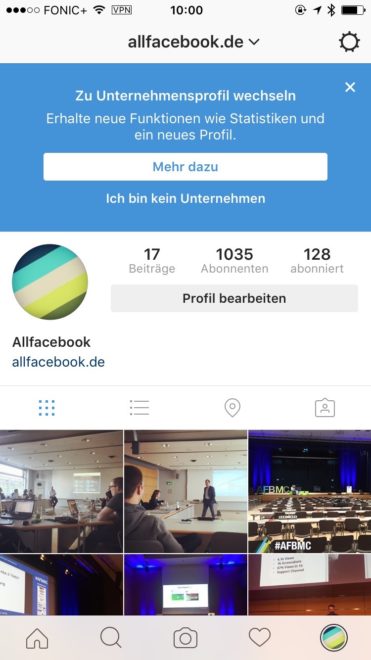 Instagram Business Account einrichten