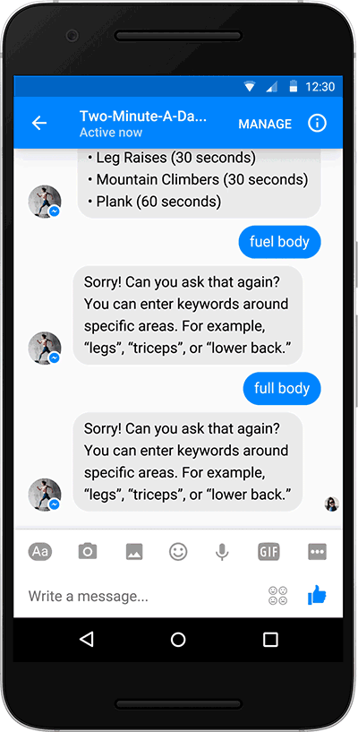 Verwaltung und Bewertung eines Messenger Bots 