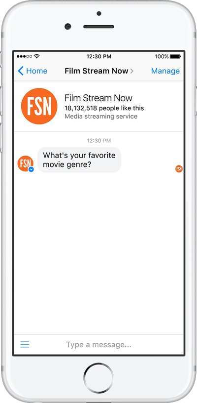 Vorgefertigte Antworten im Messenger Bot anzeigen