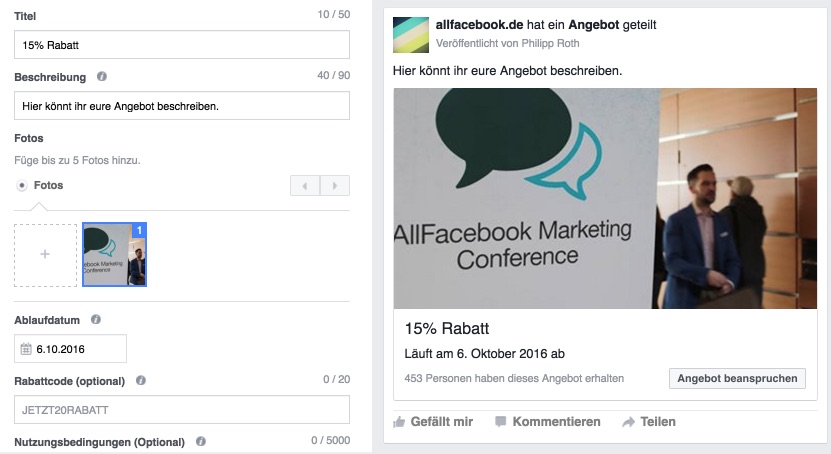 facebook-angebot-gestalten