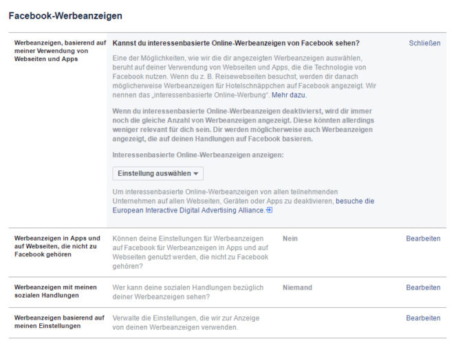 Opt-Out-Einstellungen von Facebook gewährleisten kein Opt-Out vom Tracking, sondern nur vom Targeting. Das genügt den Datenschützern nicht für einen wirksamen Widerruf.