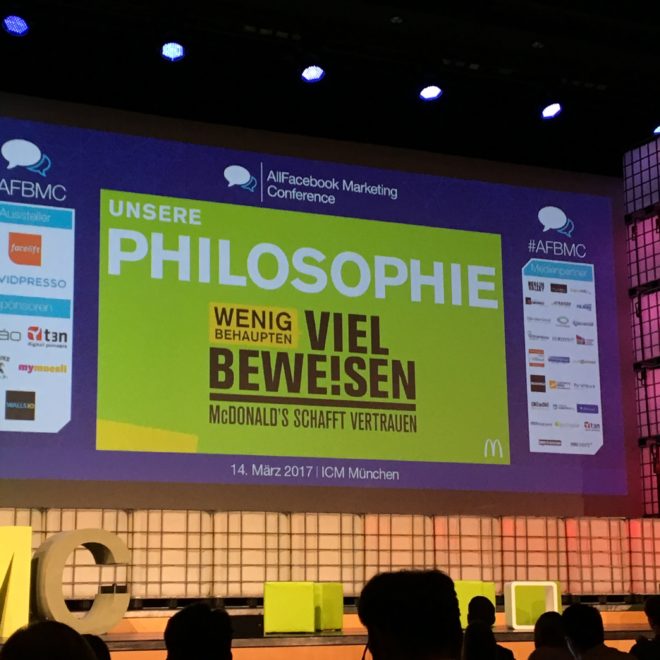 Allfacebook Marketing Conference 2017 in München #AFBMC #McDonalds