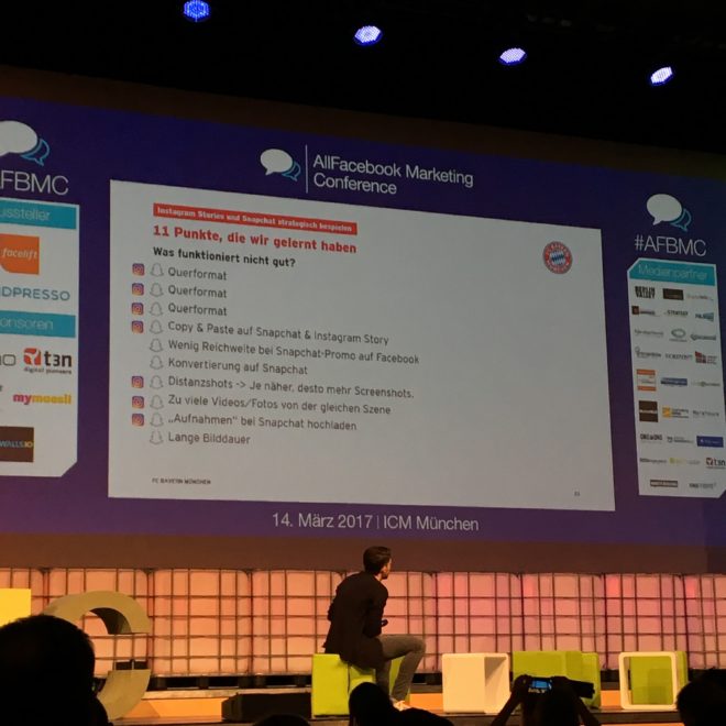 Allfacebook Marketing Conference 2017 in München #AFBMC #FCBayern