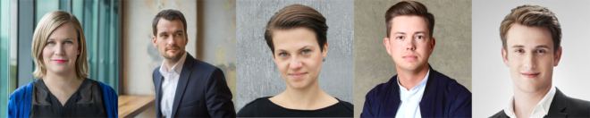 Unsere Speaker (v.l.n.r): Anika, Johannes, Janine, Christopher & Stefan