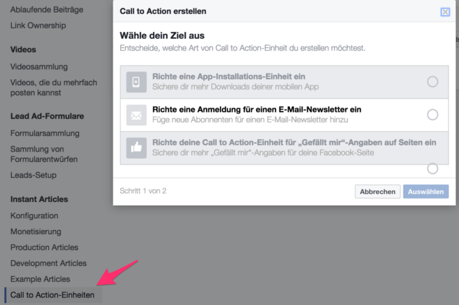 Instant Article Call to Action