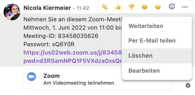 LinkedIn Videocall