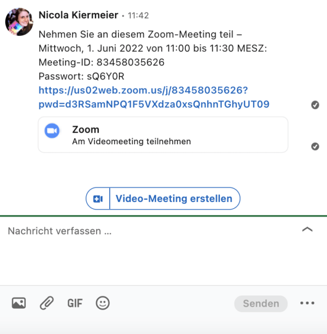 LinkedIn Videocall