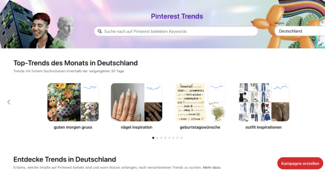 Pinterest Kampagnen