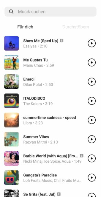 Instagram Audio Beiträge