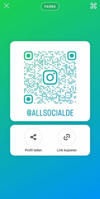QR-Codes Instagram Profil