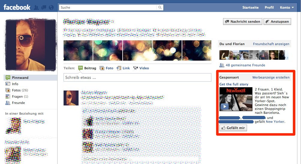 profil Profil mit Premium Ad