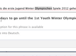 Der Nutzer kann Statusupdates übersetzen
