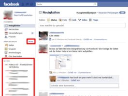 Neue Seitenleiste links