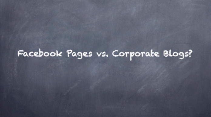 facebook pages versus corporate blogs