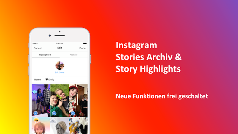 Instagram Stories Archiv & Highlights