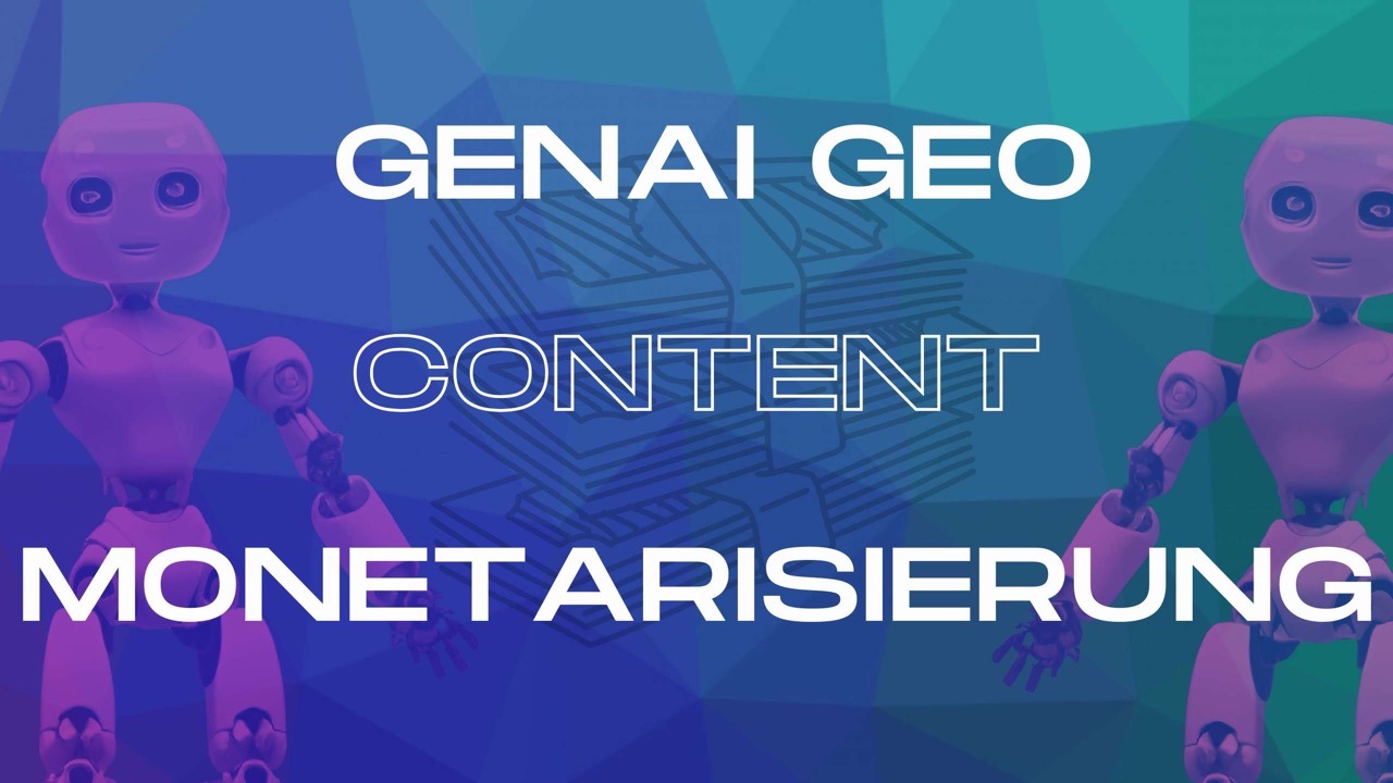 Titelbild des Beitrags GenAI GEO Content Monetarisierung. Mit einem Klick auf das Bild kann der Beitrag abgerufen werden.